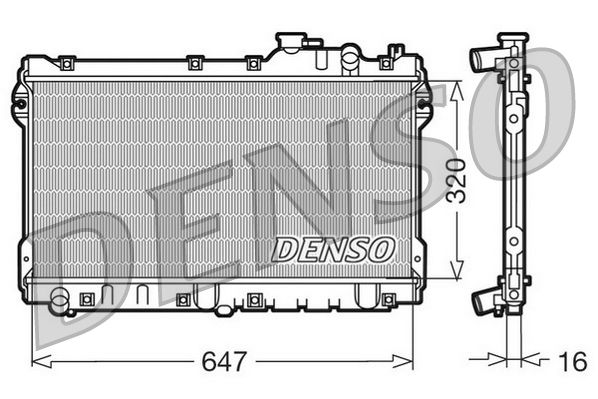 DENSO DRM44015 Radiator, engine cooling