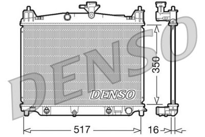 Radiator, engine cooling DENSO DRM44019