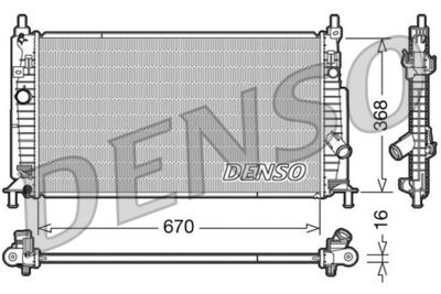 Radiator, engine cooling DENSO DRM44020