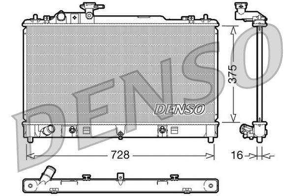 DENSO DRM44021 Radiator, engine cooling