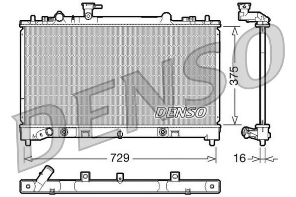 DENSO DRM44022 Radiator, engine cooling