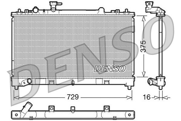DENSO DRM44023 Radiator, engine cooling