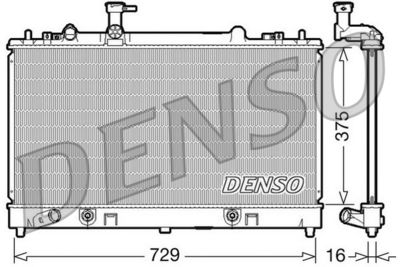 Radiator, engine cooling DENSO DRM44024