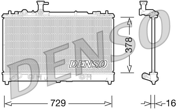 DENSO DRM44026 Radiator, engine cooling