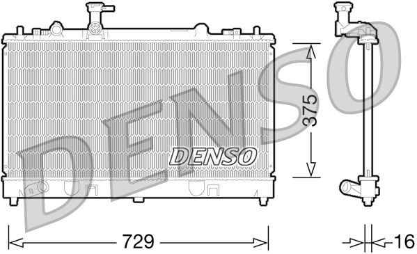 DENSO DRM44028 Radiator, engine cooling