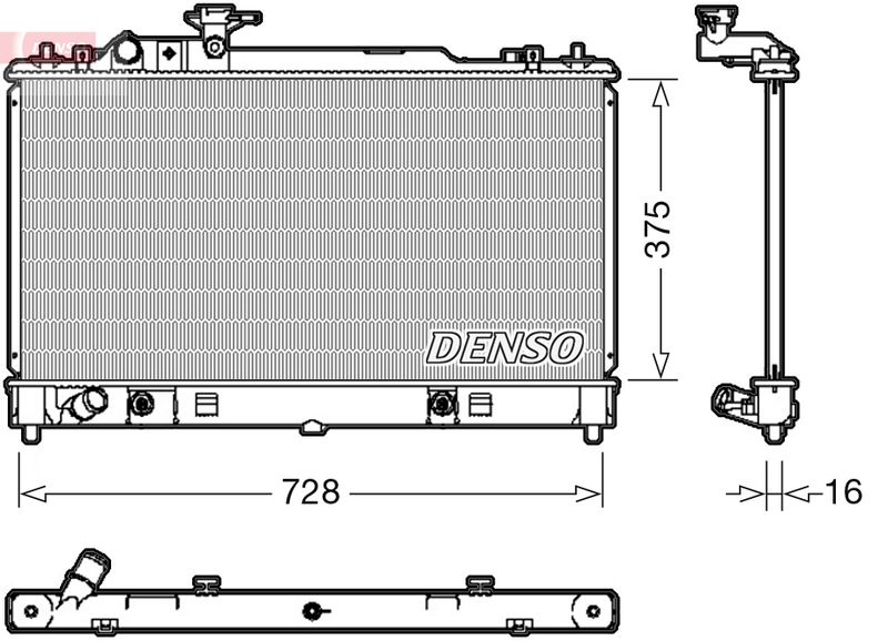 DENSO DRM44029 Radiator, engine cooling