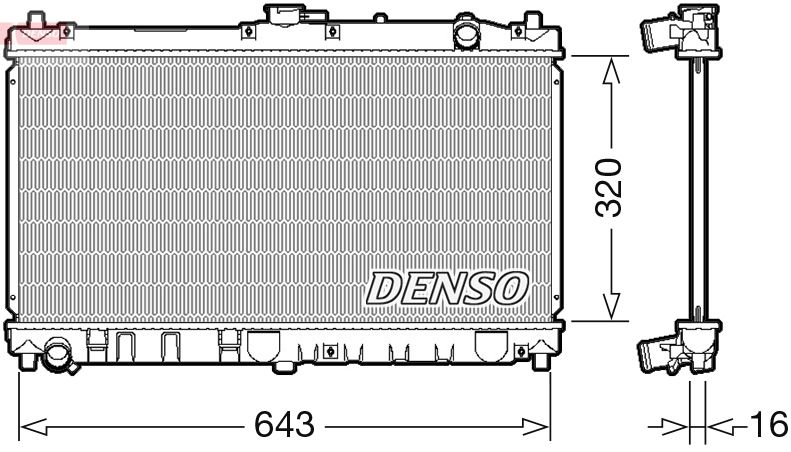 DENSO DRM44031 Radiator, engine cooling