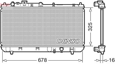 Radiator, engine cooling DENSO DRM44032