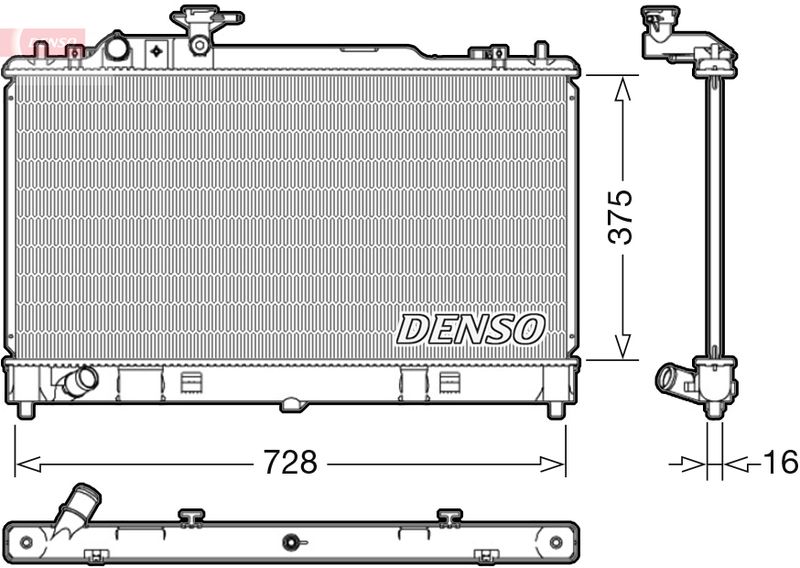 DENSO DRM44033 Radiator, engine cooling