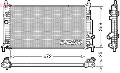 Radiator, engine cooling DENSO DRM44034