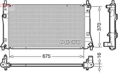 Radiator, engine cooling DENSO DRM44035
