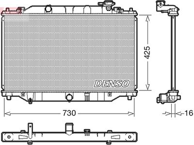 Radiator, engine cooling DENSO DRM44039