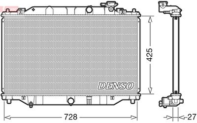 Radiator, engine cooling DENSO DRM44040