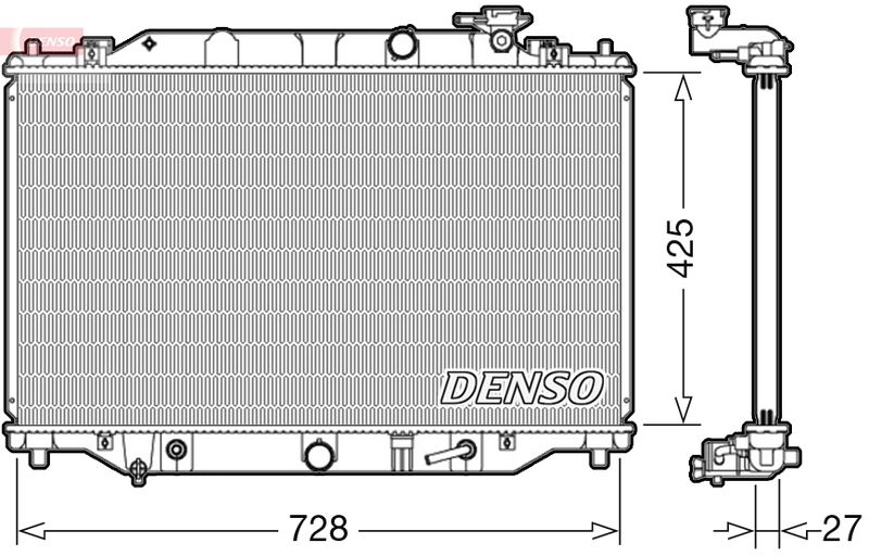 DENSO DRM44041 Radiator, engine cooling