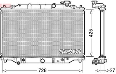 Radiator, engine cooling DENSO DRM44041