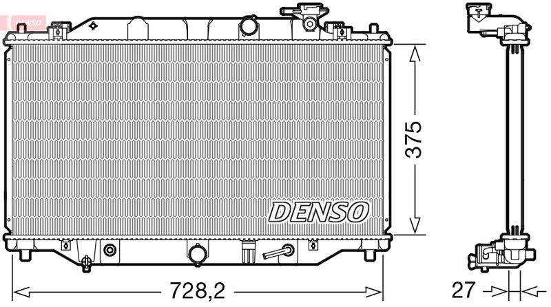 DENSO DRM44044 Radiator, engine cooling
