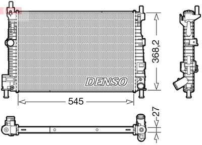 Radiator, engine cooling DENSO DRM44045