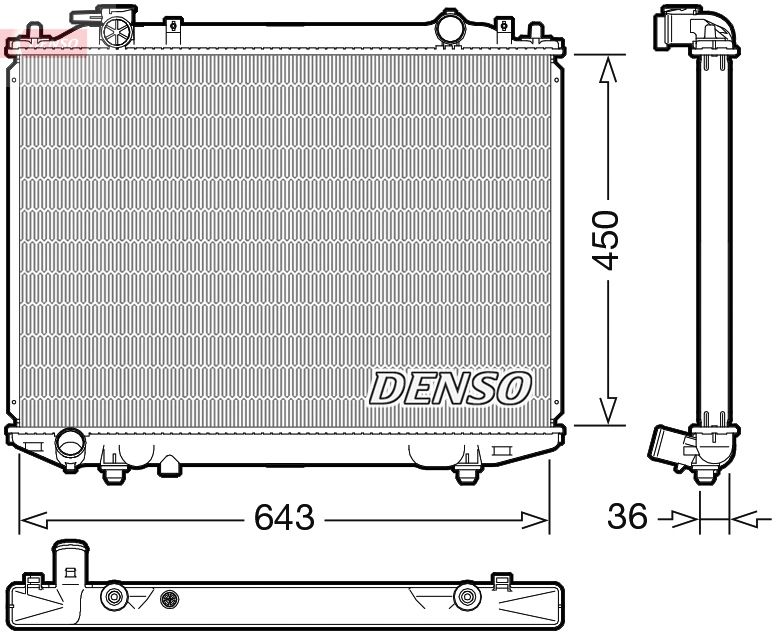 DENSO DRM44047 Radiator, engine cooling