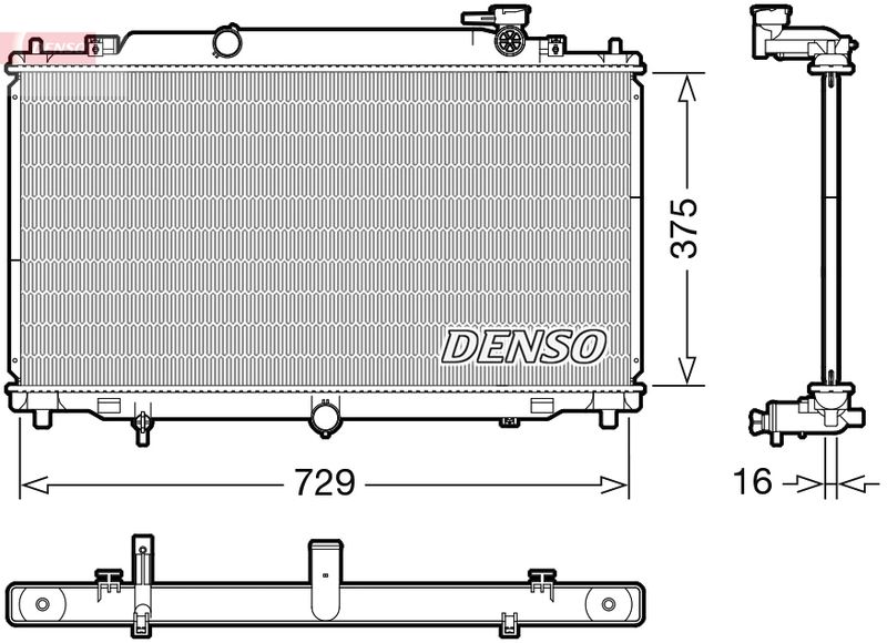 DENSO DRM44048 Radiator, engine cooling
