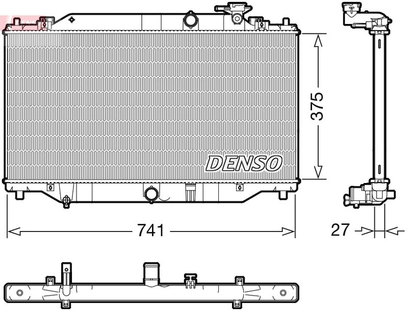 DENSO DRM44049 Radiator, engine cooling