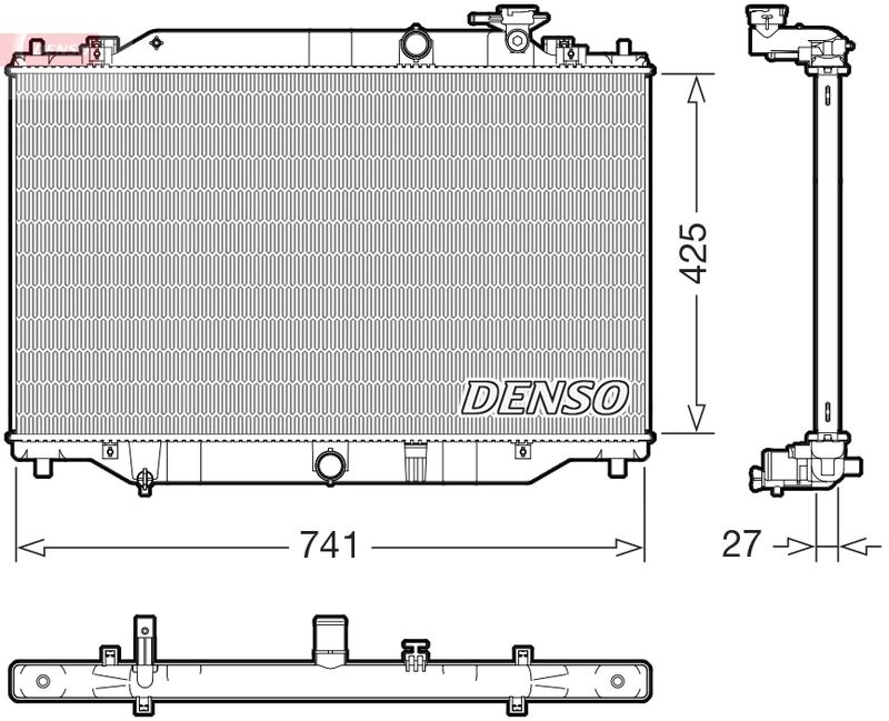 DENSO DRM44052 Radiator, engine cooling