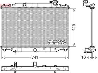 Radiator, engine cooling DENSO DRM44053