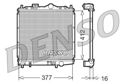 Radiator, engine cooling DENSO DRM45001