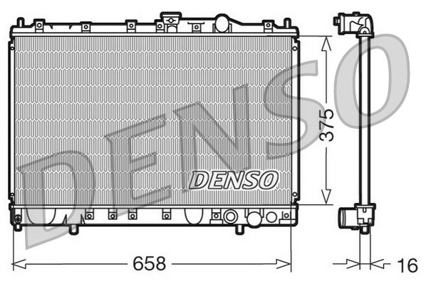 DENSO DRM45002 Radiator, engine cooling