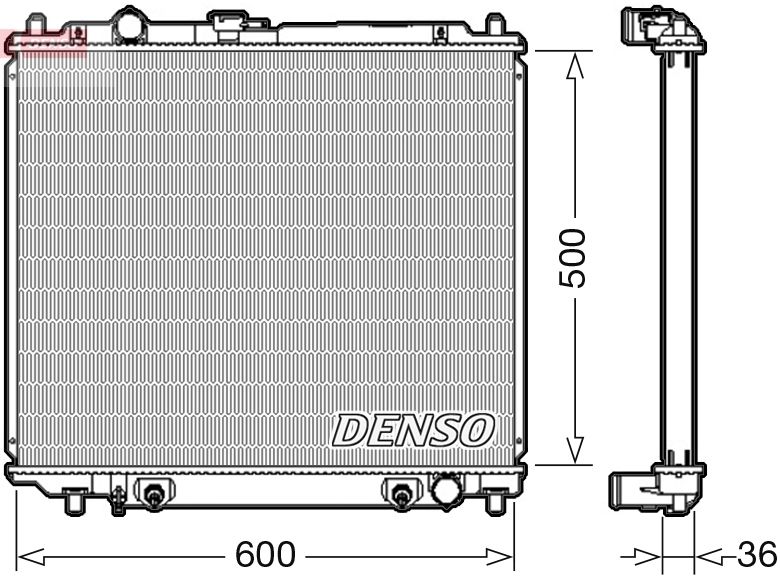 DENSO DRM45003 Radiator, engine cooling