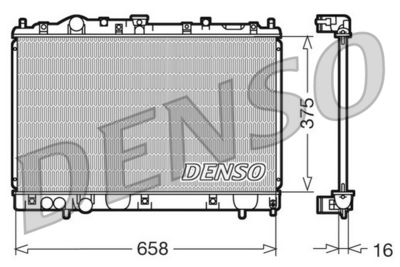Radiator, engine cooling DENSO DRM45004