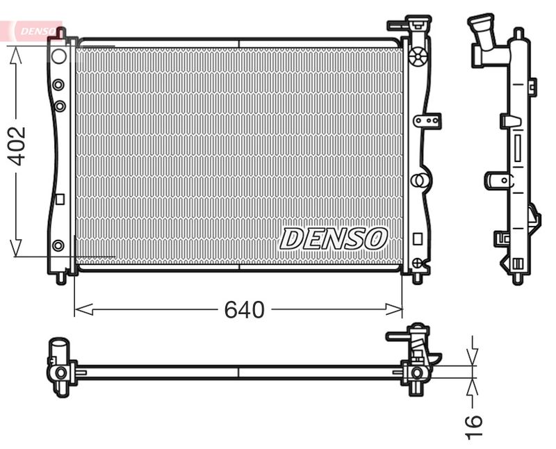 DENSO DRM45005 Radiator, engine cooling