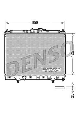 Radiator, engine cooling DENSO DRM45006