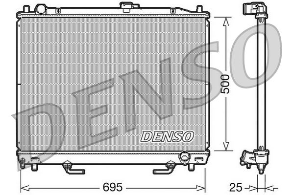 DENSO DRM45007 Radiator, engine cooling