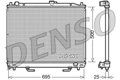 Radiator, engine cooling DENSO DRM45007