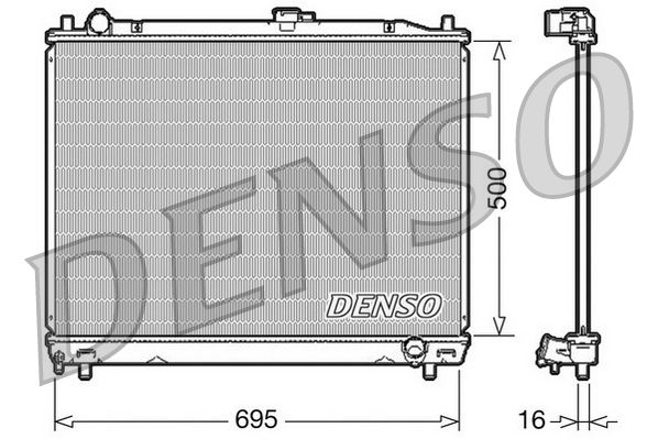 DENSO DRM45008 Radiator, engine cooling