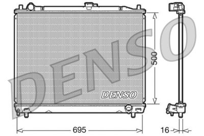 Radiator, engine cooling DENSO DRM45008