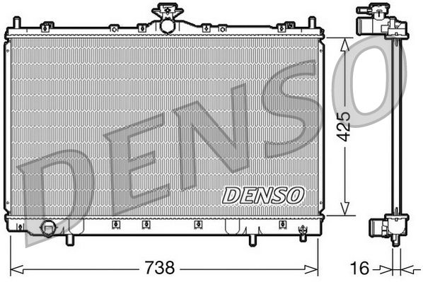 DENSO DRM45012 Radiator, engine cooling