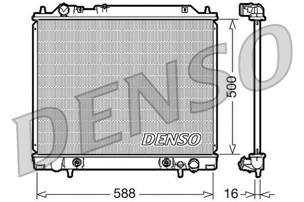 DENSO DRM45013 Radiator, engine cooling