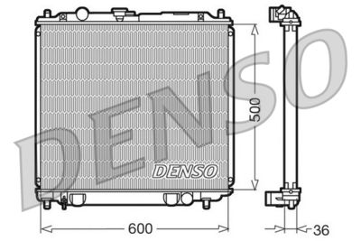 Radiator, engine cooling DENSO DRM45014