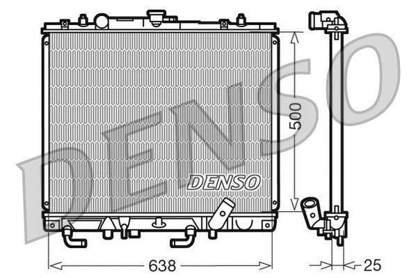 DENSO DRM45016 Radiator, engine cooling