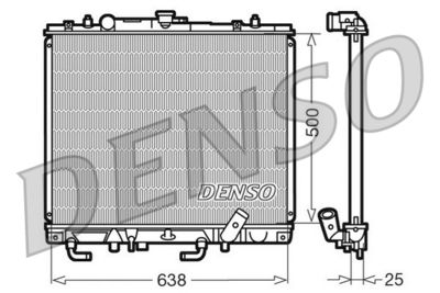 Radiator, engine cooling DENSO DRM45016