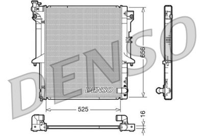 Radiator, engine cooling DENSO DRM45017