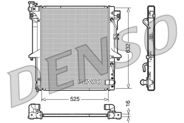 DENSO DRM45018 Radiator, engine cooling