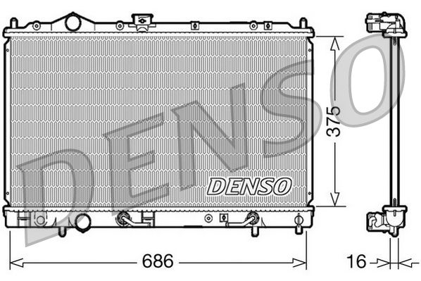 DENSO DRM45021 Radiator, engine cooling
