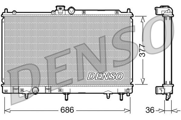DENSO DRM45026 Radiator, engine cooling