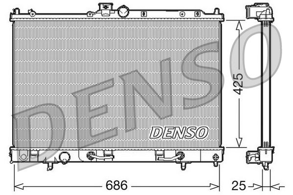 DENSO DRM45027 Radiator, engine cooling