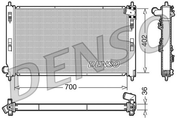 DENSO DRM45029 Radiator, engine cooling