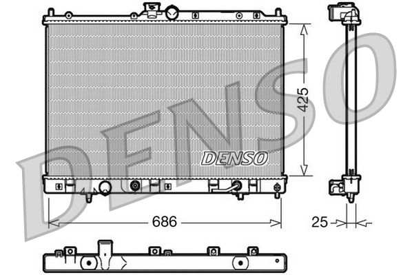 DENSO DRM45030 Radiator, engine cooling
