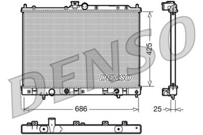Radiator, engine cooling DENSO DRM45030