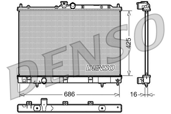 DENSO DRM45031 Radiator, engine cooling
